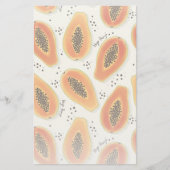 Hiya Papaya Pattern Briefpapier (Voorkant)