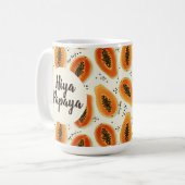 Hiya Papaya Pattern Koffiemok (Voorkant links)