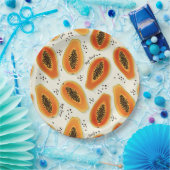 Hiya Papaya Pattern Papieren Bordje (Feest)