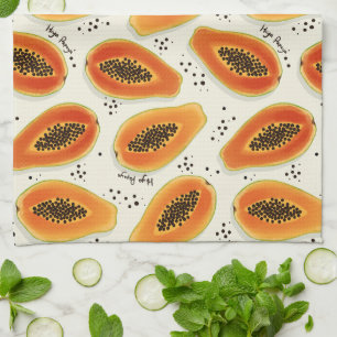 Hiya Papaya Pattern Theedoek