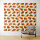 Hiya Papaya Pattern Wandkleed (In Situ (horizontaal))