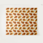 Hiya Papaya Pattern Wandkleed (Voorkant (horizontaal))