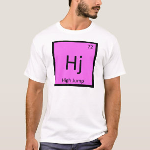 Hj - Hoogspringen Atletiek Symbool scheikunde T-shirt