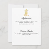 HJ Monogram of JH Monogram informatiekaart Kaart (Voorkant)