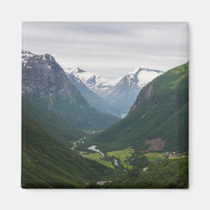 Hjelle valley in Norway magnet Magneet