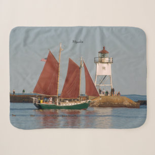 Hjordis en Grand Marais Light sherpa blanket Deken