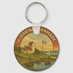 Hjørring Denemarken Kerk Sleutelhanger