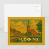 Hjørring Denmark Church Briefkaart (Voorkant / Achterkant)