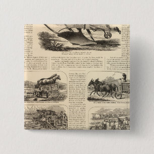 HL Emory en Sons Vierkante Button 5,1 Cm