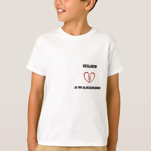 HLHS, AWARENESS (jeugd) T-shirt (Voorkant)