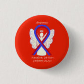 HLHS Awareness Ribbon Angel Custom Button Pins (Voorkant)