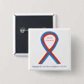 HLHS Awareness Ribbon Gepersonaliseerd Art Button (Voorkant /achterkant)