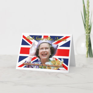 HM het Jubileum van de Diamant van Koningin Kaart