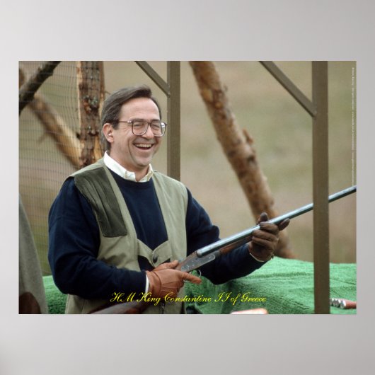 HM King Constantine II of Greece Poster (Voorkant)
