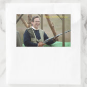 HM King Constantine II of Greece Rechthoekige Sticker (Tas)