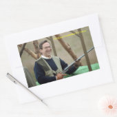 HM King Constantine II of Greece Rechthoekige Sticker (Envelop)