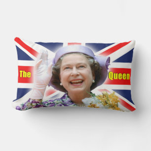 HM koningin Elizabeth II - Majestic! Kussen