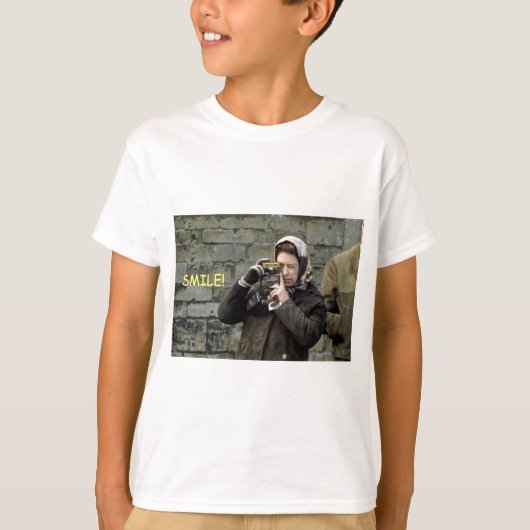 HM koningin Elizabeth Smile! T-shirt (Voorkant)