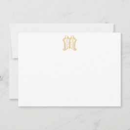 HM Monogram of MH Monogram Notecards Notitiekaartje
