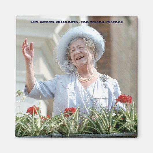 HM Queen Elizabeth, de koningin Moeder 1990 Magneet (Voorkant)