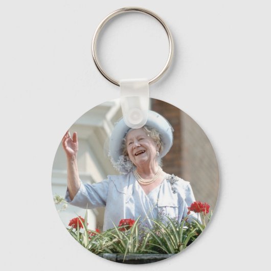 HM Queen Elizabeth, de koningin Moeder 1990 Sleutelhanger (Voorkant)