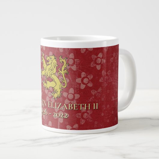 HM Queen Elizabeth II 1926-2022 Jumbo Mug (Devant droit)