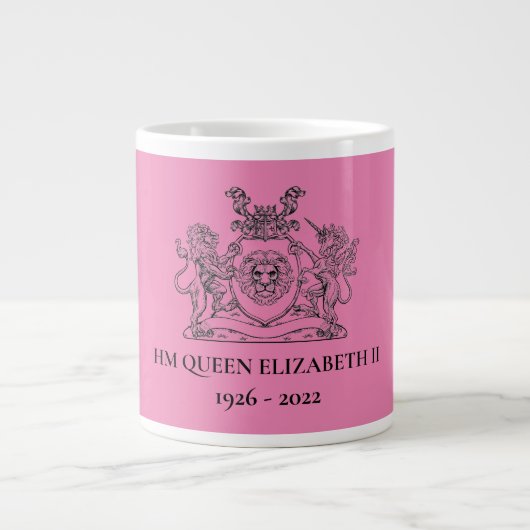 HM Queen Elizabeth II Bone China Tea Mok (Voorkant)