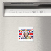 HM Queen Elizabeth II Diamond Jubilee Magneet (Insitu (Vaatwasser))