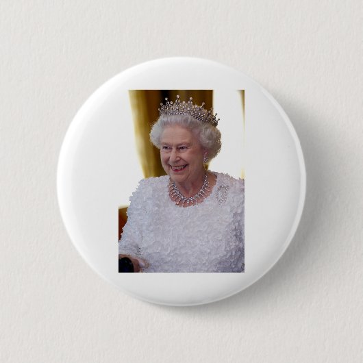 HM Queen Elizabeth II Dublin Ronde Button 5,7 Cm (Voorkant)