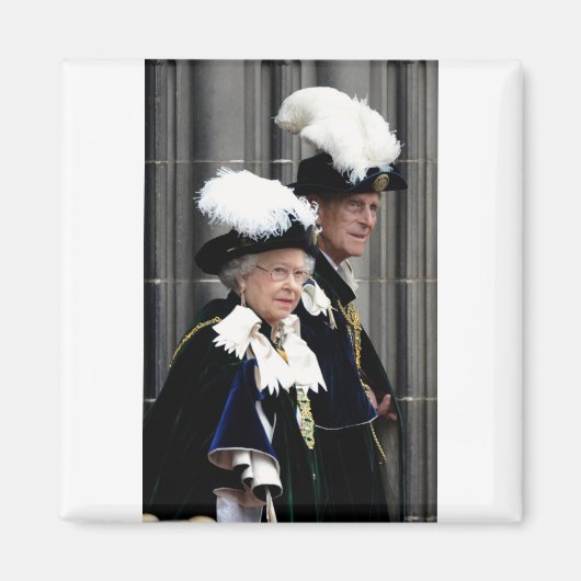 HM Queen Elizabeth II & HRH Prince Philip Magneet (Voorkant)