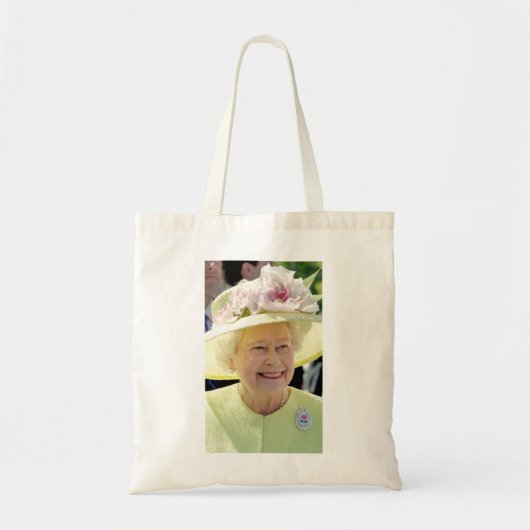HM Queen Elizabeth II in Turquoise Pet Professiona Tote Bag (Voorkant)