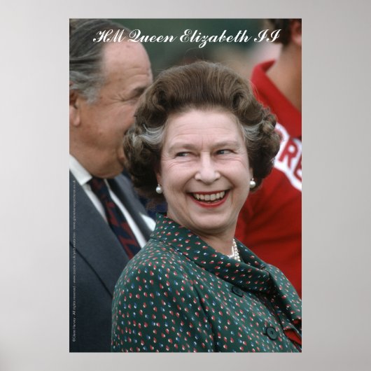 HM Queen Elizabeth II Windsor 1986 Poster (Voorkant)