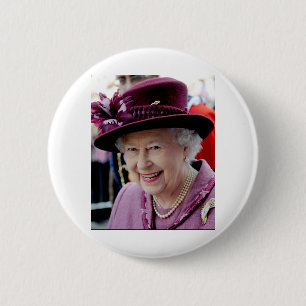 HM Queen Elizabeth II Windsor 2012 Professional Ph Ronde Button 5,7 Cm
