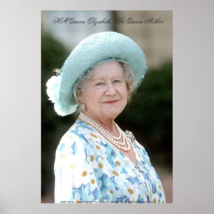HM Queen Elizabeth, The Queen Moeder Poster