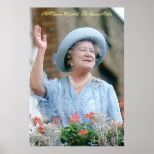 HM Queen Elizabeth, The Queen Moeder Poster