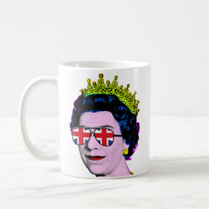 HM Queen Pop Art Modern Platinum Jubilee Koffiemok