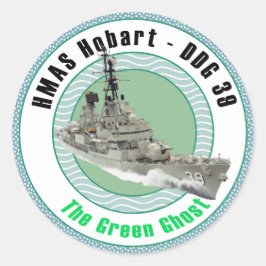 HMAS Hobart DDG 39 Ronde Sticker