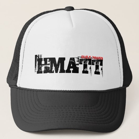 HMATT TRASHED STYLE TRUCKER PET (Voorkant)