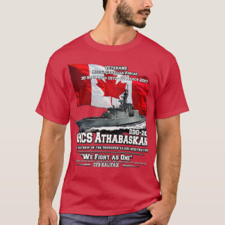 HMCS Athabaskan Royal Canadian s Veteranen T-shirt