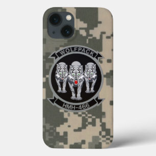 HMH-466 "Wolfpack" digitale camo iPhone 13 Hoesje