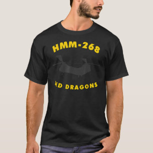 HMM-268 Red Dragons Helikopter Squadron CH-46 Zee T-shirt