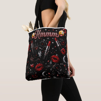Hmmm Red Lipstick Gothic Glam Halloween Leggings Draagtas