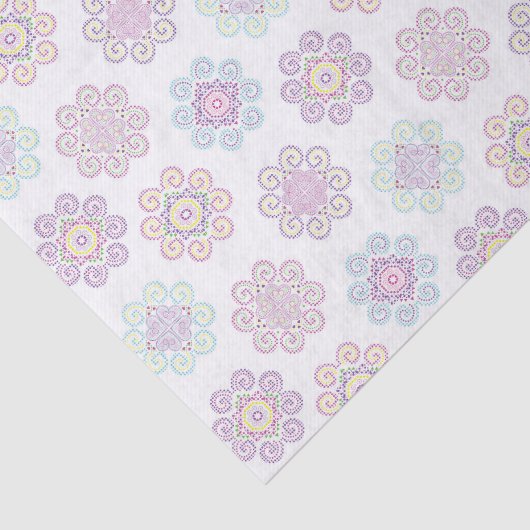Hmong geïnspireerd, helder patroon tissuepapier (Detail)