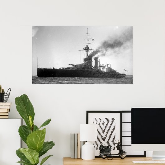 HMS Audacious Poster (Thuiskantoor)