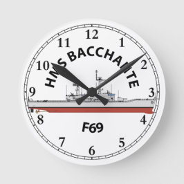 HMS BACCHANTE - F69 - LEANDER ORIG RONDE KLOK