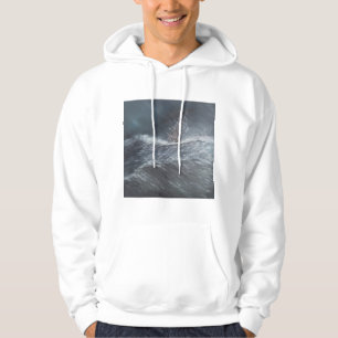 HMS Beagle in een storm voor Kaaphorn Hoodie