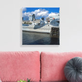 HMS Belfast Londen Canvas Afdruk (Insitu (Woonkamer))