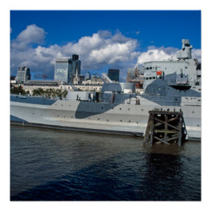 HMS Belfast Londen Perfect Poster