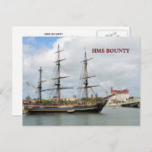 HMS BOUNTY BRIEFKAART (Voorkant / Achterkant)