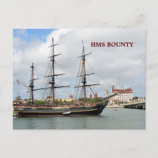 HMS BOUNTY BRIEFKAART (Voorkant)